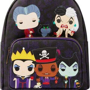 Loungefly Disney POP Villains Backpack NWT​